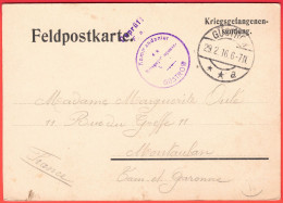 Postkarte Güstrow Kriegsgefangenpostkarte, S/w, 29.2.1916 Orig. Gelaufen Nach Montauban/Frankreich, I-II - Guerre 1914-18