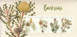 2018 Australia Banksia Flowers Fleurs Miniature Sheet Of 4 MNH @ BELOW FACE VALUE - Mint Stamps