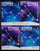 Cept 2009 Chypre Cyprus  Yvertn° 1162a-163a*** MNH Cote 7,40 € L' Astronomie - 2009
