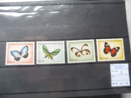 Guinée Nederlands  58/61 Mnh Neuf **  Perfect Parfait Papillons Vlinders - Netherlands New Guinea