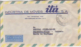 BRAZIL. 1954/Brasil, Registered Envelope/mixed-franking. - Cartas & Documentos