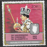 GUINE BISSAU — 1978 Queen Elizabeth Coronation 30P00 Used Stamp - Guinée-Bissau