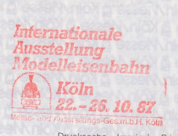 Meter Cover Germany 1987 International Exhibition Of Model Railways - Treinen