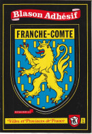 54 - CARTE ADHESIVE BLASON FRANCHE COMTE . VILLES ET PROVINCES DE FRANCE . SCAN - Franche-Comté