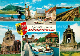73067723 Minden Westfalen Porta Westfalica Dom Marktplatz Mittellandkanal Schleu - Minden
