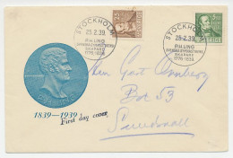 Cover / Postmark Sweden 1939 Pehr Henrik Ling - Gymnastics - Altri & Non Classificati