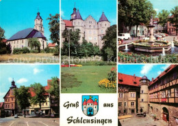 73067340 Schleusingen St Johanniskirche Markt Schloss Bertholdsburg Brunnen Am M - Schleusingen