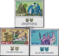 Israel 495-497 With Tab (complete Issue) Unmounted Mint / Never Hinged 1971 Theaterkunst - Ongebruikt (met Tabs)
