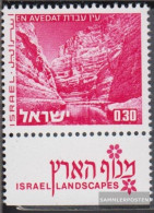 Israel 529y With Tab, 1 Phosphor Strips Unmounted Mint / Never Hinged 1971 Landscapes - Nuovi (con Tab)
