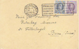 BELGIUM. 1924/Bruxelles, Franked Card/slogan Cancel. - Telegrammi
