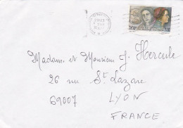 ISRAEL-1992 - Lettre Destinée à LYON-69 (France)--timbre Seul Sur Lettre....cachet - Covers & Documents