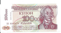 TRANSNISTRIE 100000 RUBLEI 1994 UNC P 31 - Moldova