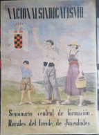 GUERRE D'ESPAGNE - 1936 = 1939 - AFFICHE ESPAGNOL - NACIONALSINDICALISMO - Affiches