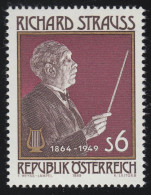 Österreich 1989 Musik Geburtstag, Richard Strauss, Komponist Mi. 1961 Postfrisch/** MNH - Unused Stamps