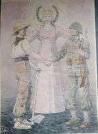 GUERRE D'ESPAGNE - 1936 = 1939 - AFFICHE ESPAGNOL - MILITAIRE - PAYSAN - Posters
