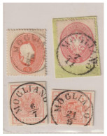 ITALIE --LOMBARDIE VENETIE --Lot De Timbres Oblitérés De MOGLIANO -- - Lombardije-Venetië