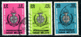 MALAISIE- Y&T N°99 à 101- Oblitérés - Federation Of Malaya