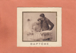 FAIRE-PART DE BAPTEME BERNADETTE MARGUERITE ESTHER DEFAC - NEE A CHARLEROI LE 4 AVRIL 1939 ET BAPTISEE LE 22 - 221 - Geboorte & Doop
