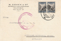 Grèce Carte Pour L'Allemagne 1937 - Lettres & Documents