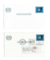 UN 2 United Nations 1969 5c Postal Card UX4 1 Work For Progress Slogan Cancel - Otros & Sin Clasificación