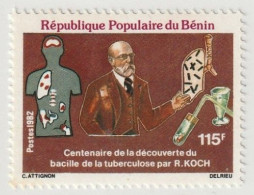 THEMATIC  HEALTH:  100th ANNIVERSARY OF THE DISCOVERY OF THE TUBERCULOSIS BACILLUS BY ROBERT KOCH    -  BENIN - Médecine