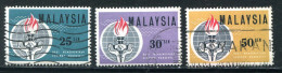 MALAISIE- Y&T N°9 à 11- Oblitérés - Malaysia (1964-...)