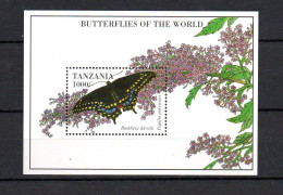 Tanzania 1994 Sheet Butterflies/Schmetterling Stamps (Michel Block 264) MNH - Tansania (1964-...)