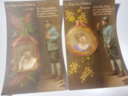 PATRIOTIQUE  /  PARFUMS D AMOUR /LILAS  MIMOSA - Guerre 1914-18