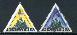 MALAISIE- Y&T N°32A Et 32B- Oblitérés - Malaysia (1964-...)