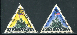 MALAISIE- Y&T N°32A Et 32B- Oblitérés - Malaysia (1964-...)