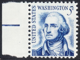 !a! USA Sc# 1283B MNH SINGLE W/ Left Margin (a2) - George Washington - Nuevos