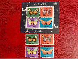 MALAWI 1970 Bloc 4v 4v Neuf MNH ** YT 134 / 137 BF 19 Mariposa Butterfly Borboleta Schmetterlinge Farfalla - Papillons