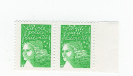 Luquet TVP Vert RF YT 3535Aa  En Paire BDF Sans Phospho. Voir Le Scan. Cote YT : 20 €, Maury N° 3427d : 20 €. - Unused Stamps