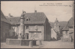 Lot De 2 CPA  De  Haute Alsace   St-AMARIN Vieille Fontaine Surmontée Du Coq Gaulois Et L'église + Une Vue  Non écrites - Saint Amarin