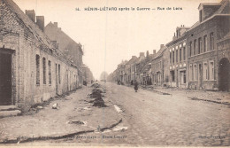 24-2946 : HENIN-LIETARD. RUINES DE GUERRE. RUE DE LENS - Henin-Beaumont