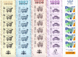 Lot De 5 Carnets ** Non Pliés "Journée Du Timbre" 1986-1987-1988-1989-1990. - Tag Der Briefmarke