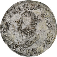 Pays-Bas Espagnols, Philippe II, Philipsdaalder, 1590, Anvers, Argent, TB+ - Paesi Bassi Spagnoli