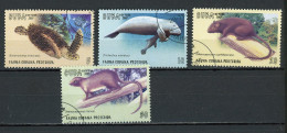 CUBA -  FAUNE  N°Yt  4520+4521+4522+4523 Obli. - Gebraucht