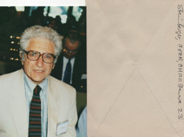 Jack Steinberger USA German Physicist Nobel Prize Hand Signed Photo & Env - Inventori E Scienziati