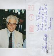 Jack Steinberger USA Germany Physicist Nobel Prize Hand Signed Photo & Envelope - Inventors & Scientists