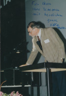 Karl Alex Muller Swiss Physicist Nobel Prize Collection Hand Signed Photo - Inventores Y Científicos