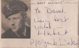 Jack Watson WW2 Navy Mixture Old Hand Signed Autograph - Historische Personen