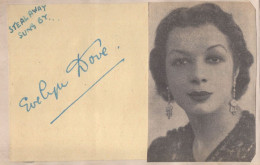 Evelyn Dove First Black Singer On BBC Radio Hand Signed Autograph - Schauspieler Und Komiker