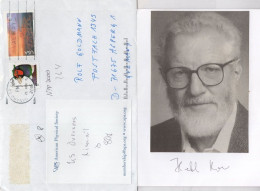 Herbert Kroemer German Physics Nobel Prize Signed Photo COA Envelope - Inventors & Scientists