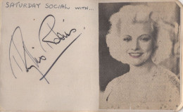 Phyllis Robins 1930s & WW2 Singer Rare Autograph + More - Sänger Und Musiker