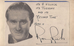 Roy Rich One Of First BBC Radio DJs Antique Hand Signed Autograph - Cantantes Y Musicos