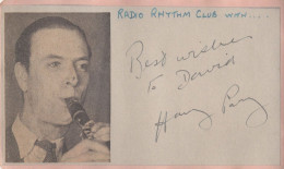 Harry Parry Victor Silvester 2x Jazz Rare Hand Signed Autograph S - Cantantes Y Musicos