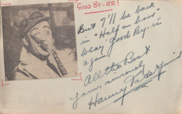 Harry Tate Bette Driver In WW2 Hand Signed Autograph Page - Schauspieler Und Komiker