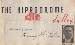 Harry Pell Dudley Hippodrome Orchestra Conductor Hand Signed Autograph - Cantantes Y Musicos