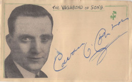 Cavan O'Connor Old Irish Singer Hand Signed Autograph Page - Chanteurs & Musiciens